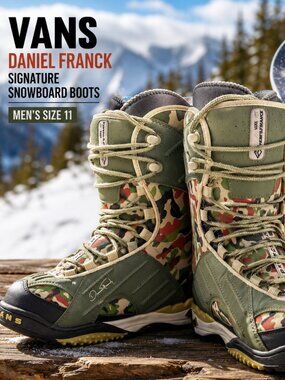 Vans Daniel Franck Signature Rare Vintage Snowboard Boots – Size 11